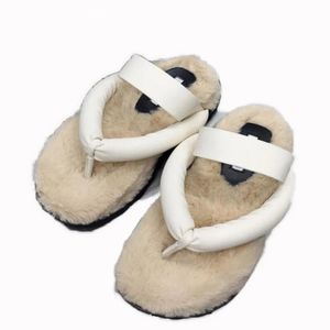 Flip-toe Furry Slippers for Women's Outer Wear Autumn Winter 2021 New Fashion Casual Platform Trendy Personality Flip-flops
