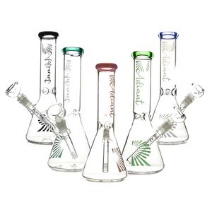 Hookah Radiant glass beaker Bong assorted colors water pipes icecatcher thick material for smoking 10.5" bongs with logo