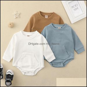 Pagliaccetti TutePagliaccetti Neonato Abbigliamento per bambini Neonato, Maternità Ragazze Ragazzi Tinta unita Pagliaccetto Tutine Tute per neonato Primavera Autunno