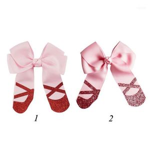 Wholesale pink hair bow clip for sale - Group buy 2Pcs Boutique PInk Color Grosgrain Cheer Bow Handmade Hair Bows With Clip School Girls Dance Party Accessories1