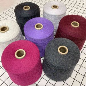 1 pc 250g fios de lã pura para tricô 100% cashmere fios crochet malha lã camisola bebê lenço scarf xaile crochet tecelagem zl74 y211129