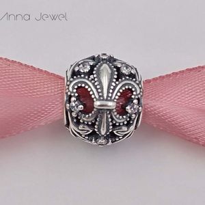 DIY charms onda ögonpärlor för tjejer smycken gör fleur de lis pandora 925 silver armband kvinnor orm bangle kedja pärla set halsband hänge födelsedaggåvor 791378cz