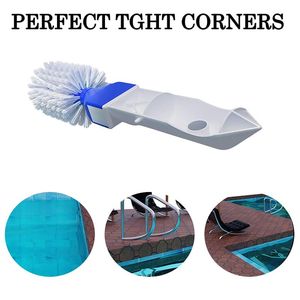 Wholesale step in tub for sale - Group buy Pool Accessories Swimming Step Corner Vacuum Brush Spas Tubs Cleaning Brushes Nylon Bristles Cleaner