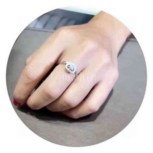 Longshine Fashion Dign Hearth Shape Luxury Shining Diamond Setting White Color Women Ring