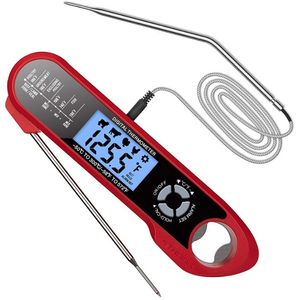 Lebensmittel Temperaturinstrumente Digital Thermometer Küchenfleisch Grill Wasserdichte Kochwerkzeuge Dual Sonde Design