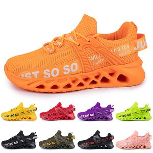 GAI Rabatt Herren Damen Laufschuhe Trainer Triple Schwarz Weiß Rot Gelb Lila Grün Blau Orange Hellrosa Atmungsaktive Outdoor-Sport-Sneaker