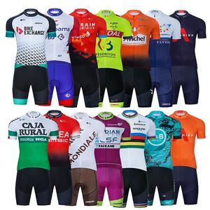 2022 Team Cycling Jersey 19D Gel Set MTB Uniform Bicycle Clothing Quick Dry Bike Clothes Men Short Maillot Culotte