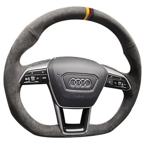 Adequado para Audi Novo Q5L Q3 Q7 Nova Energia Mão Costura Capa do volante