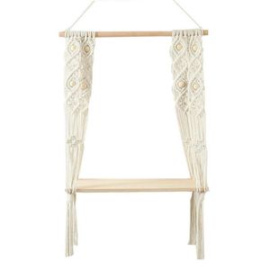 Гобелены Macrame Wall Phowings полка крытый BOHO декор тканые веревки богемные полки ручной работы хлопок