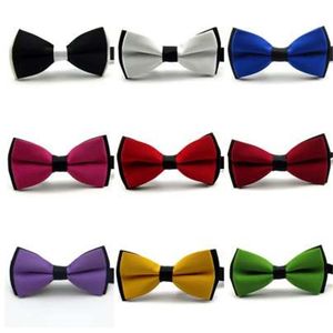 All'ingrosso nuovo modo maschile arco legami per uomo cravatta da uomo farfalla bowtie cravat bowknot per matrimonio color mosaico massiccio opaco