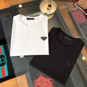 Designer brand P triangle t shirt tops fashion personalized Men women Design T shirts Female Tshirts high quality black and white cotton