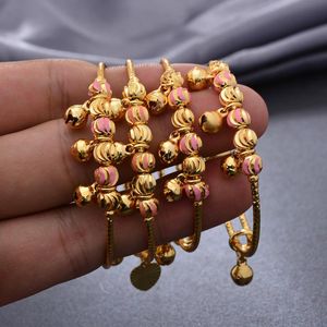 ingrosso Perline Per Braccialetti Baby-Bracciale Dubai per ragazze bambino oro colore fascino perline perline braccialetti braccialetto gioielli gioielli gioielli regali di partito