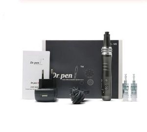 5 set / lotto Dr. pen Ultima M8 Wireless Professional ricaricabile Derma Pen Kit per la cura della pelle elettrico Sistema di terapia con micro-aghi Macchina di bellezza