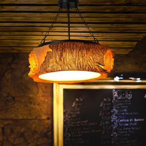 Modern imitation stor ljuskronor tak h￤ngande restaurang bar g￥ngen dekoration kaf￩ lampor inomhusbelysning 18W h￤nge