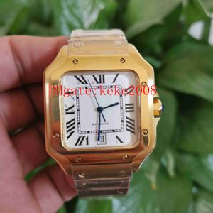ファッション男性腕時計腕時計W20011C4 W20098D6 45mmイエローゴールドホワイトダイヤル自動メカニカルメンズウォッチオリジナルボックスペーパー