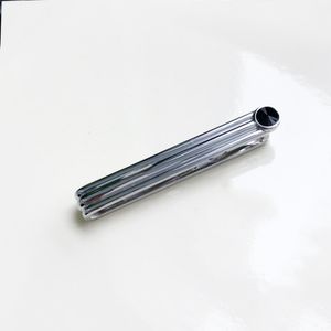 Luxury Designer Tie Clip for men high quality with stamp Titanium Steel Metal top gift With Box