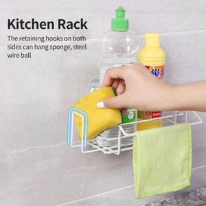 Set di accessori da bagno Portaspezie da cucina Ganci per lavello Organizzatore Porta spugna Cestino di scarico Accessori da bagno