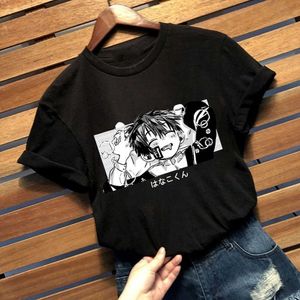 Śmieszna WC Hanako- Unisex T Shirt Harajuku Manga T-shirt Streetwear Summer Tops Tees Tshirt X0621