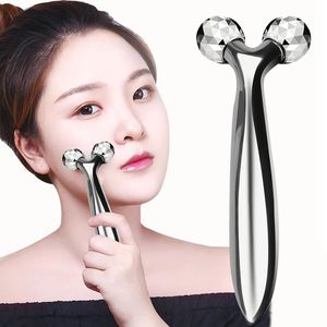 3D Facial Lift Roller Massager Massage Instrument 360 Rotate Rollers Massager Y Shape For Face Lifting Wrinkle Remover Dropship XG0189
