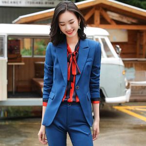 Business Professional Skirt Suit Female Two-piece Autumn and Winter Slim Fit Women's Overalls Ladies Jackets 210527
