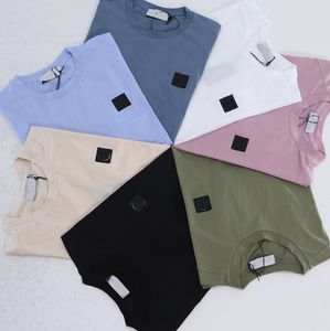 Tasarımcı Giyim Logosu Pamuk Erkekler T-Shirt Baskılı Casual Ekip Boyun Çift Polo Gömlek Yaz Basit Gevşek Kısa Kollu Üst