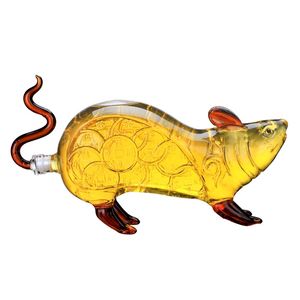 Kreatywny styl myszy w kształcie myszy w kształcie whisky Dekanter dla szkockiego bourbona 37,19 uncji