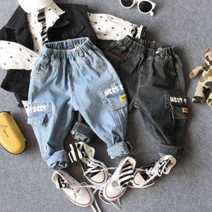 Neue 2020 Frühling Jungen Casual Denim Mode Stil Hose Kinder Frühling gewaschene Jeans Jungen Hosen G1220