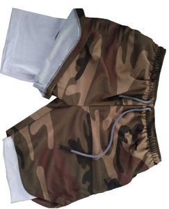 MRMT 2021 Brand Verão Masculino Duplo Malha de Cinco Ponto Camuflagem Calças curtas para Scanties Masculinos Y0811