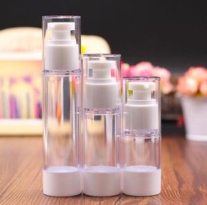 収納ボトルジャーエアレス15ml 30ml 50ml 80ml 100ml 100ml Epmty真空ポンプトイレ容器化粧品ボトルミニ透明ローション