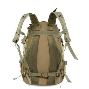 Военный рюкзак Тактическая армия EDC Molle Rucksack Мужчины на открытом воздухе на открытом воздухе лазания в кемпинг туризм путешествия камуфляжная сумка 40л Q0721