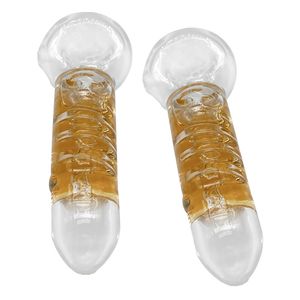 Smoking Accessories,Freezable mini glycerin coil hand pipe sundries tobacco cigarettes small smoking spoon handpipes