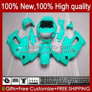 Body For HONDA VTR1000F SuperHawk VTR 1000 VTR-1000F 1997 1998 1999 2000 2001 2002 2003 2004 2005 51No.121 Glossy Cyan VTR1000 F 1000F 97 98 99 00 01 02 03 05 OEM Fairing