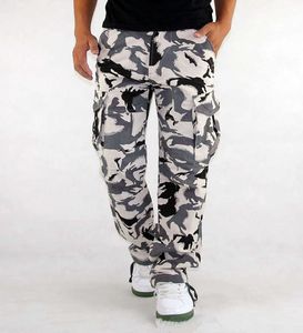 Męskie spodnie Cargo Spodnie Tacytical Spodnie Mężczyźni Camouflage Army Style Camo Workwear Spodnie Plus Duży rozmiar S-XXXL A0604