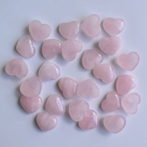 الحجر الطبيعي 18 ملليمتر القلب فضفاض الخرز الوردي الكوارتز كابوشون شقة الظهر ل قلادة حلقة أقراط مجوهرات التبعي