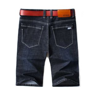 Мужские летние стремянки легкие синие джинсы джинсы короткие для мужчин Джинские шорты брюки плюс размер большого размера 42 44 210622