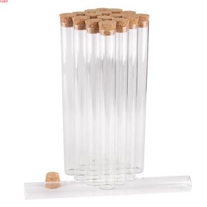 15 pieces 55ml 22*220mm Long Test Tubes with Cork Lids Glass Jars Vials Small bottles for DIY Craft Accessorygood qty