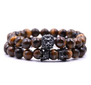 2021 Bead Charm Armband Buddha Armband Paracord Natural Stone Lion Armband Män Pulseras Hombre Bracciali Uomo Mens Armband GC149