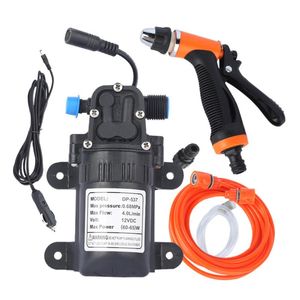 Car Washer High Pressure Washing Machine Kit 12V Electric Pump + Wash Sprayer 2 Modes Power Cable Hoses