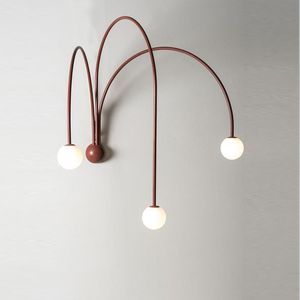 Nordic Minimalizm Line LED Highlight Lampa Ścienna Office El salon Dining Sypialnia Światła Decorat Home Lampy
