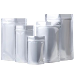 Återförsäljbar luktsäker matväskor Aluminiumfolie Sticka upp väska Återlåsbar dragkedja förpackning