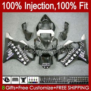 Injektionsformmissor för Honda CBR 600 FS CC Sevenstars 600F4I CBR600 F4I 01 02 03 Bodywork 46no.102 CBR600F4I F4 I 600CC 2001 2002 2003 CBR600FS 01-03 OEM BODY KIT