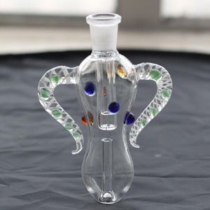 Ox Horn Nectar Collectors Body Hookahs Titanium Tip 14mm GR2 Mini Glass Pipe Oil Rig Straw Concentrate Dab Bong