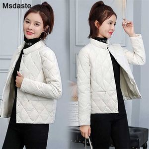 Women Parkas Jackets Winter Lady Casual Short Coats M~3XL Basic Woman Long Sleeve Female Chaquetas Outwear Coat 211013