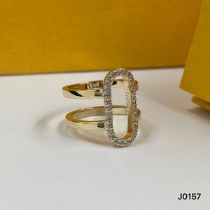 Дизайнер Ювелирные Изделия Кольцо Мода Очарование Розовые Золотые кольца для Женщин Высококачественные буквы Бренды Ювелирные изделия