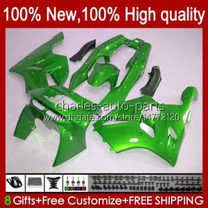 Feedings para Kawasaki Ninja ZX 6R 636 600cc 600 CC ZX-636 ZX6R 94 95 96 97 Bodywork 50HC.44 ZX636 ZX-6R 94-97 ZX600C ZX600 ZX 6 R 1994 1995 1997 Bodys Kit Green Lustroso