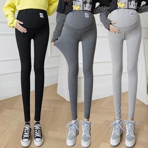 Kvinnors byxor Capris High Waist Maternity Skinny Legging Belly Support för att skydda babyjusterbara kläder för gravida smala kvinnor gravid