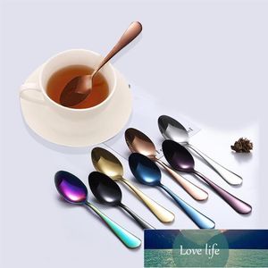 1PC Mini Spoon Stainless Steel Cutlery Set Unique Rainbow Dessert Spoon Gold Spoons Small Coffee For Party Factory price expert design Quality Latest Style Original