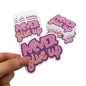 Custom Waterproof Die Cut Stickers Pvc Label printing Sticker Labels for cup bottle