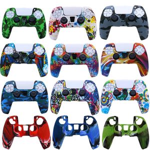 Custodia morbida in gomma gel di silicone per Playstation 5 Custodia protettiva per controller PS5 antiscivolo per custodia per gamepad PS 5