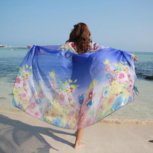 Scarves Feather Women Scarf Summer Spring Girls Shawl Beach Blanket Poncho Luxury Scarver Ponchos och Capes